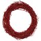 Kraft Lane: 18" Painted Grapevine Wreath - Glitter Red - DIY Craft Projects, Handcrafted, In-Outdoor Decoration, Behr Paint, Seasonal-Holiday-Home